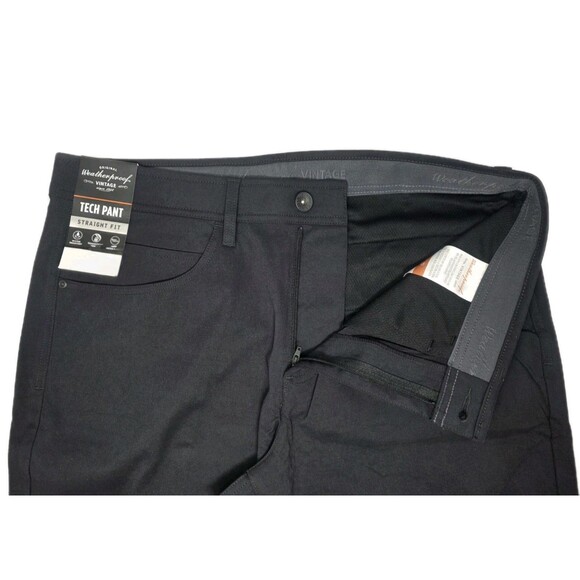 Weatherproof Men's 34x30 Straight Stretch Tech Pant Flex Waistband Zip Pocket - Picture 9 of 16